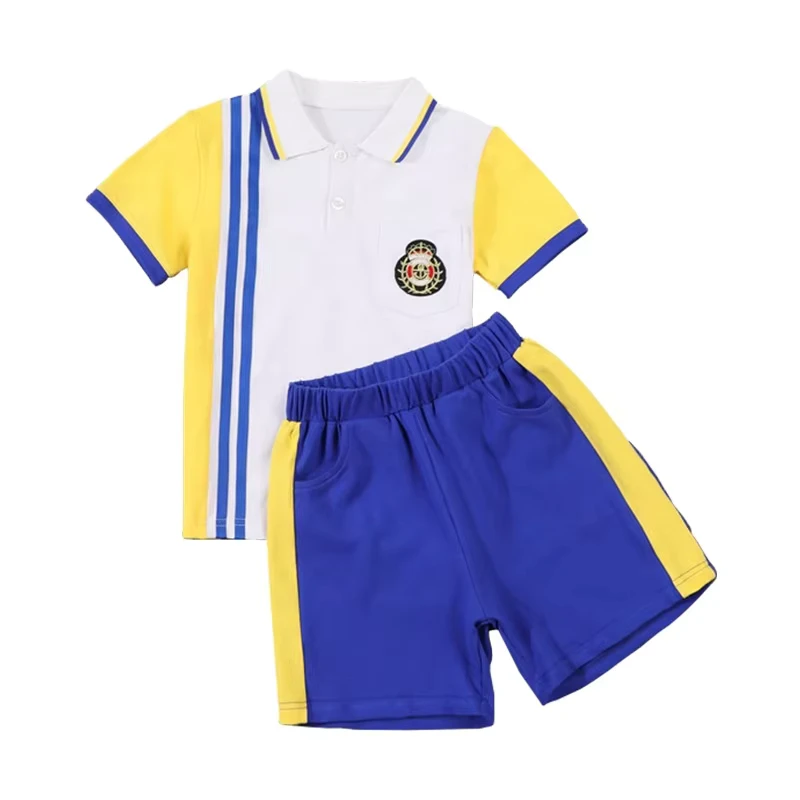 School Badge Custom School Boys and Girls Summer Shirts School Uniforms