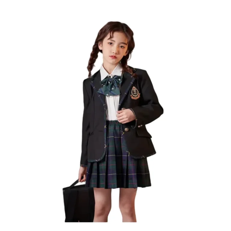 School-Uniform-Kindergarten-Primary-School-Uniforms-Kids-Fall-Pleated-Skirts-Pinafore-School-Dress-Uniforms-Cotton