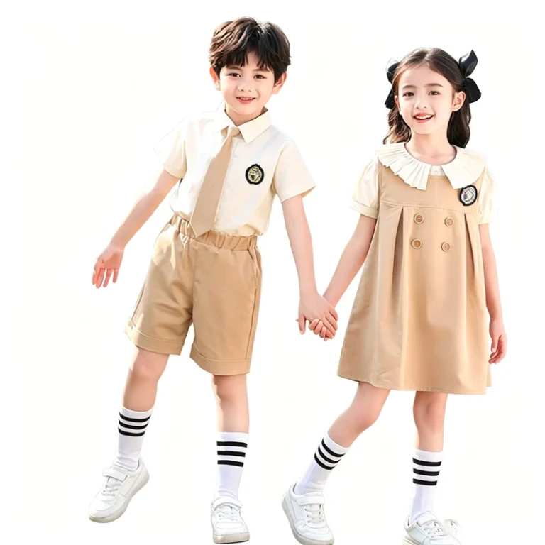 School-Uniform-Manufacturer-Custom-Preschool-Uniform-Skirt-and-Set