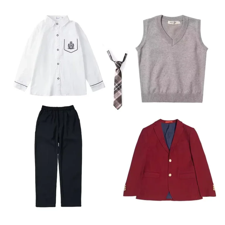 School-Uniform-Suits-Plaid-Striped-Fabric-Uniforms-School-Suit-Blazer-Pants-Skirts-School-Uniform