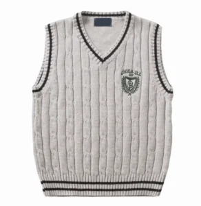 School Uniform Vest Knitted Sleeveless Uniform Student Uniform Custom High Quality New Children School Sweater for School
