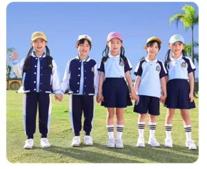 School Uniforms Manufacture OEM High Quality Primary School Uniform Suits for Kindergarten Kids Boys & Girls