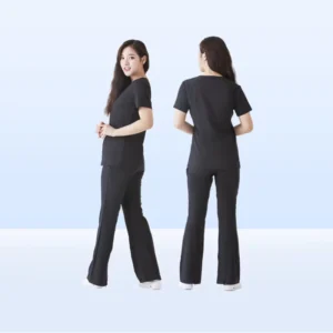 Scrub Polyester Rayon Spandex Fashionable Designs New Style Nurse Uniform