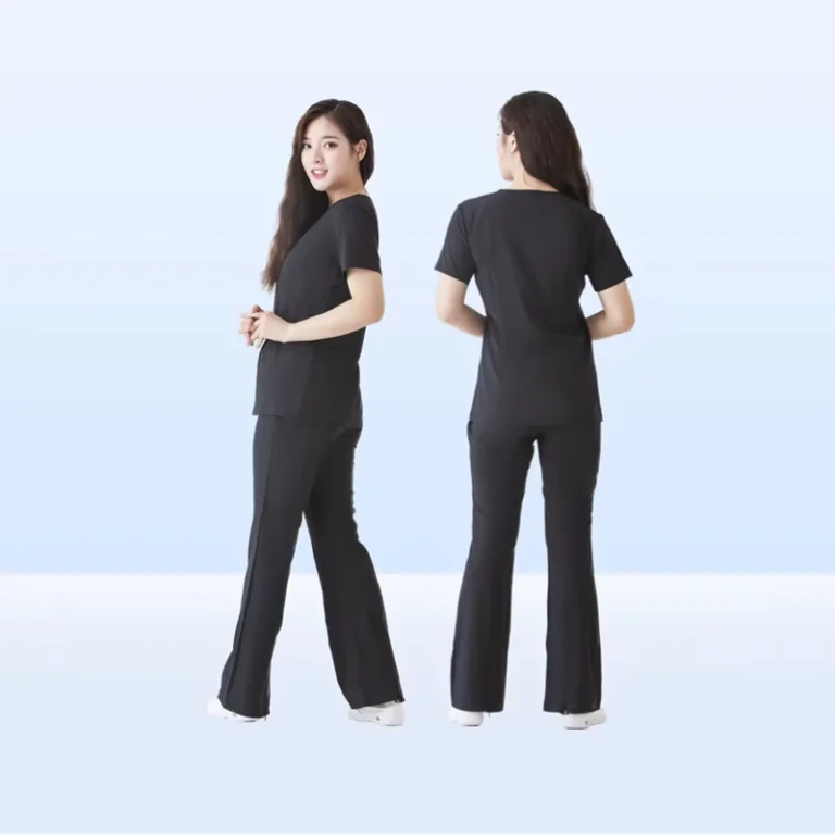 Scrub-Polyester-Rayon-Spandex-Fashionable-Designs-New-Style-Nurse-Uniform