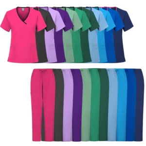 Scrub Set Surgical Nursing Scrub Sets Hospital Uniform Medical Factory Uniforms Womens Custom Scrubs
