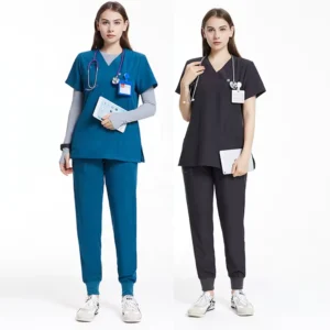 Scrub Suits Nurses Top Women Medical Uniform Fashion Nurse Uniforms Twill Hospital Uniforms Nurse Scrubs Jogger