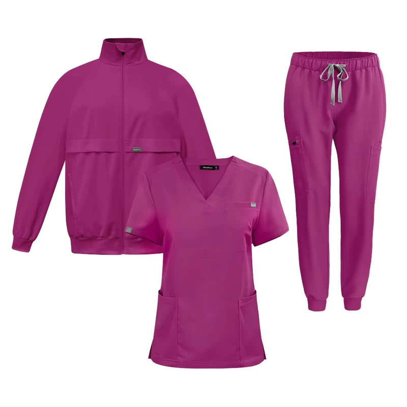 Scrubs Uniform Sets for Women Medical Scrub Set Hospital Uniform Nurse Scrubs Waterproof Medical Uniform Set
