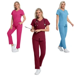 Scrubs Uniforms Sets Nurse Medical Scrubs Medical Scrubs Vendors Nurse Outfit Hospital Nurse Uniforms Zip up Cardigan