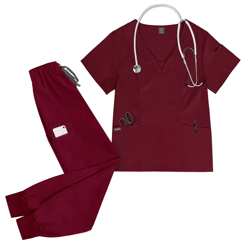 Scrubs Uniforms Sets for Women Medical Scrubs Set Hospital Uniform Gown Nurse Nursing Scrubs Waterproof Medical Uniforms Set Top