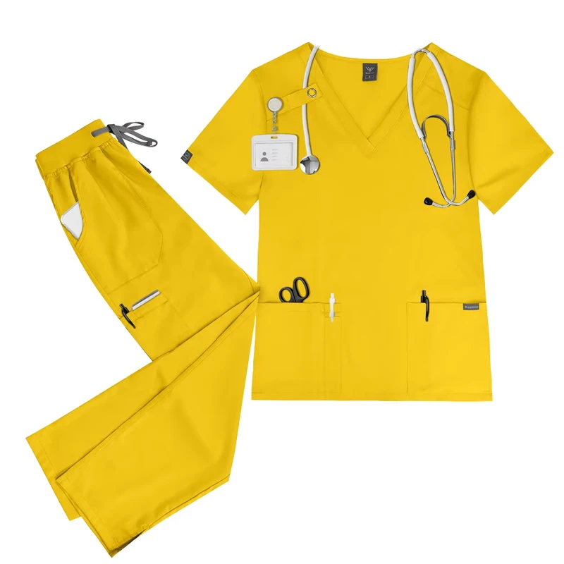 Scrubs Uniforms Sets for Women Medical Scrubs Set Hospital Uniform Nurse Nursing Scrubs Waterproof Medical Uniform Set