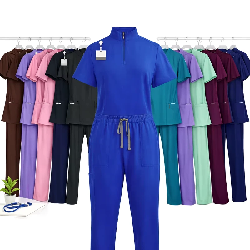 Scrubs Uniforms Sets for Women Medical Scrubs Set Manufacturer Hospital Uniform Nursing Scrubs Waterproof Medical Uniforms Set