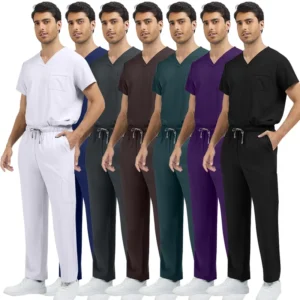 Scrubs Uniforms Sets for Women Medical Scrubs Set Men Hospital Uniform Nursing Scrubs Waterproof Medical Uniforms Set