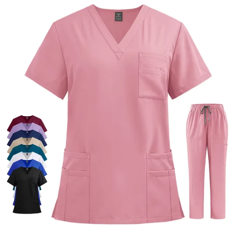 Scrubs-Uniforms-Sets-for-Women-Stretchy-Nurse-Uniform-Medical-Scrubs-Anti-Wrinkle-Breathable-Nursing-Scrubs-Factory
