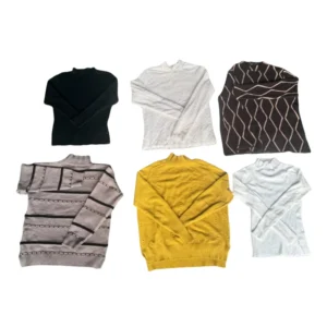 Second hand Mid collar Sweater Warm Style Fashionable High Quality All Kinds of Styles