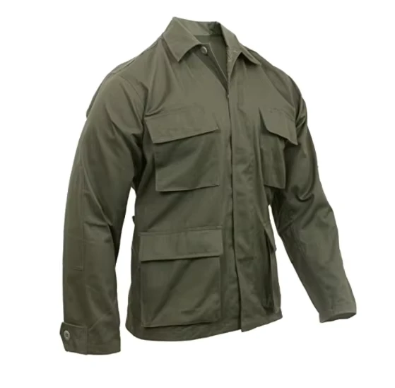 Security-Combat-Uniform-Custom-Summer-Long-Sleeve-Security-Shirt-Set-Army-Green