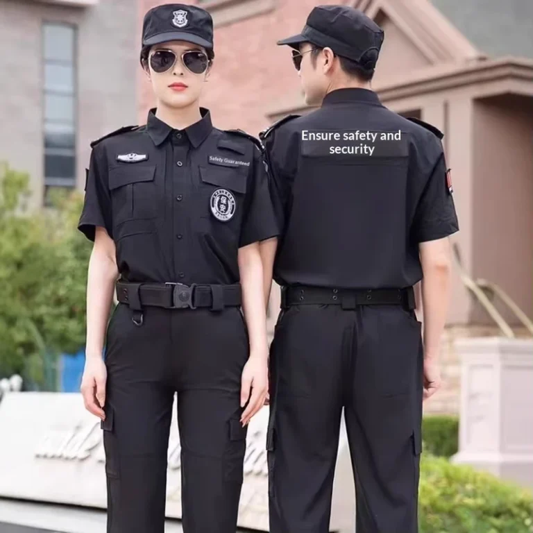 Security-Guard-Summer-Training-Uniform-Short-Sleeved-Polyester-Thin-Order-Maintenance-Suit