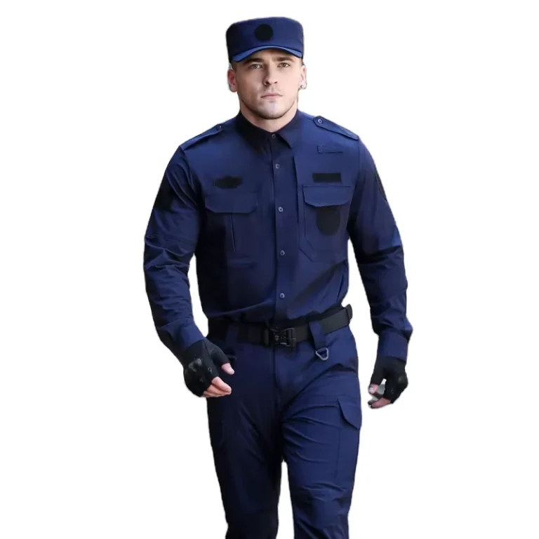Security-Guard-Uniform-Set-Long-Sleeve-Summer-Polyester-Unisex-20-Sets