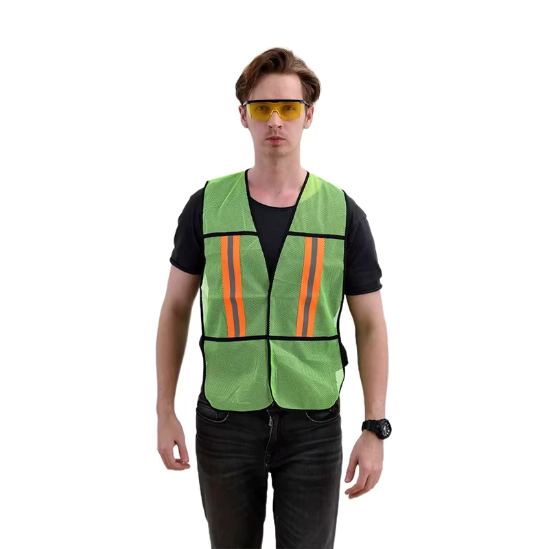 Security High Visibility Reflective Safety Vest for Construction, ANSI Class 2