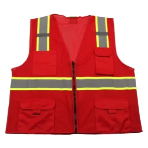 Security Multiple Sizes High Visibility Safety Reflective Industrial Jacket Airport Motorcycle Traffic Reflector Vest