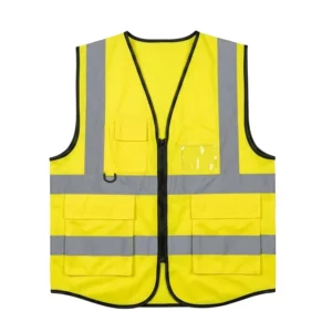 Security Safety Vest Reflector Jacket Construction High Visibility Multi Pockets Colorful Reflective Safety Work Vest