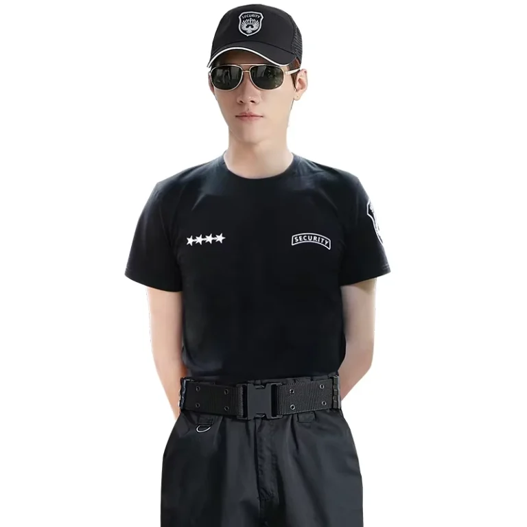 Security-Shirt-Black-White-Security-Shirts-Complete-Uniforms-Security-Tee-Shirt