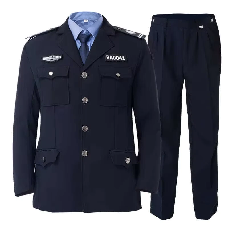 Security Work Clothes Spring and Autumn Suit Long sleeved Autumn and Winter Clothing Formal Safety Guard Workwear Uniform