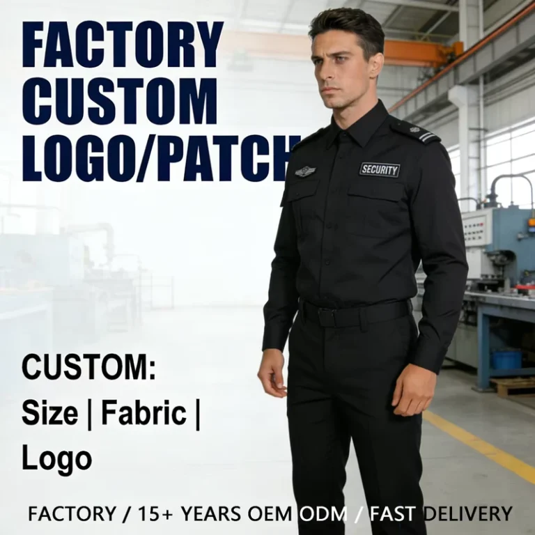Security-Work-Training-Uniform-Summer-Short-Long-Sleeve-Property-Service