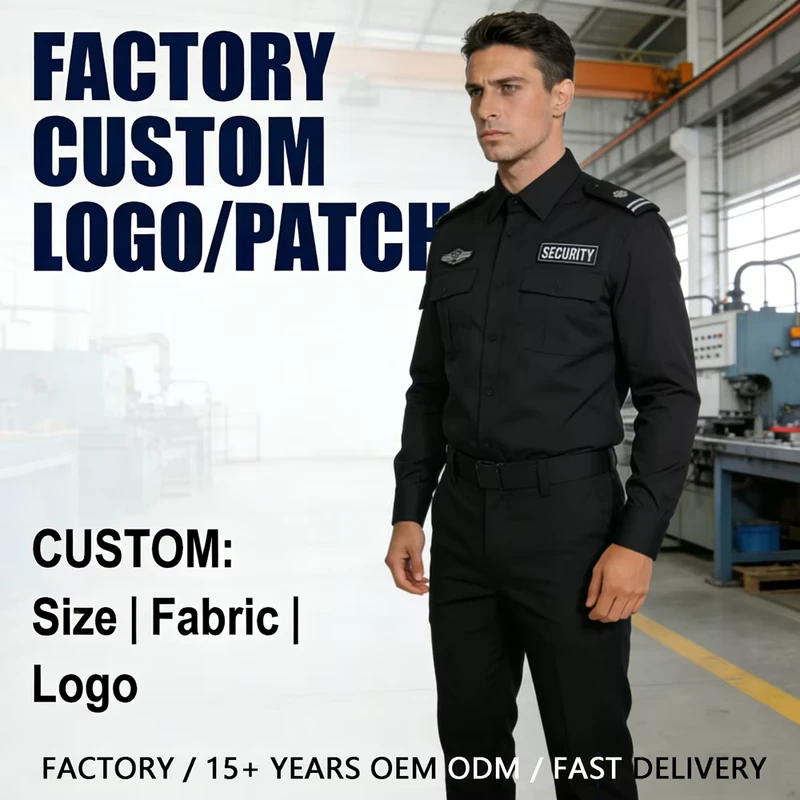 Security Work Training Uniform, Summer Short/Long Sleeve, Property Service