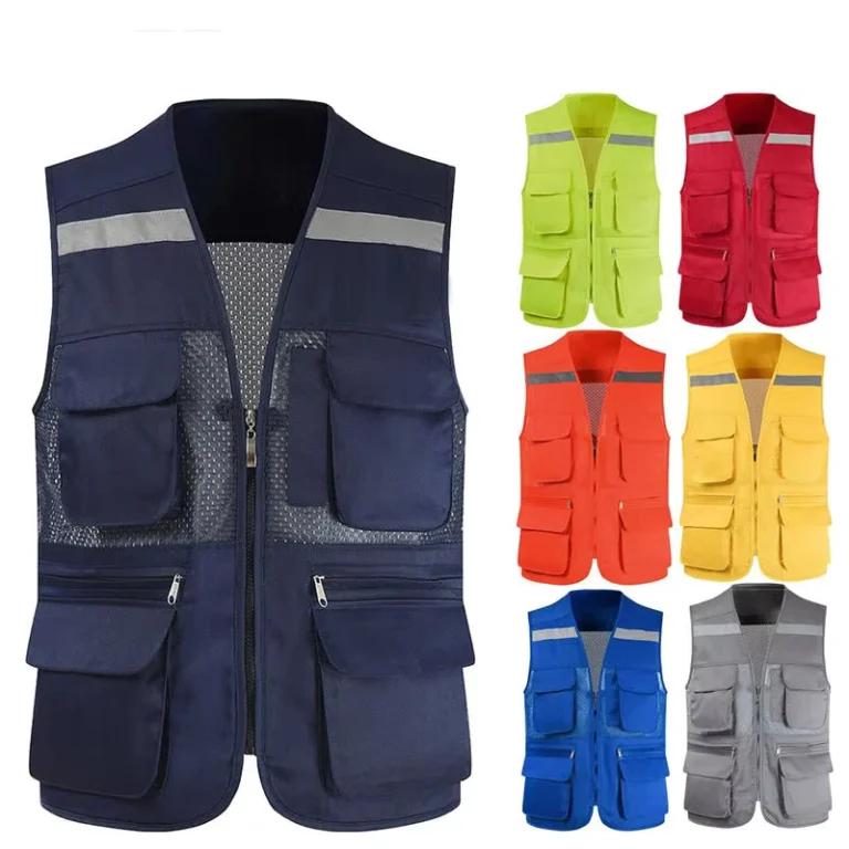 Security-Workwear-Crew-Construction-Hi-Vis-Reflective-Safety-Vest-Multiple-Sizes