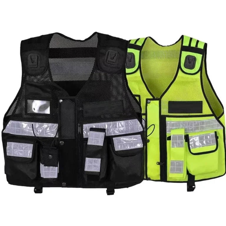 Security-Workwear-Crew-Construction-Hi-Vis-Reflective-Safety-Vest-Multiple-Sizes-OEM