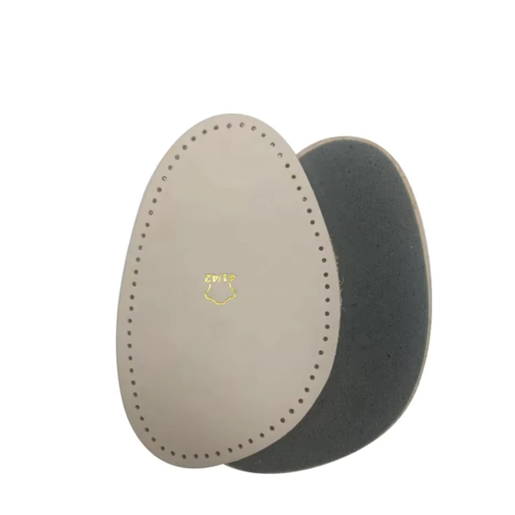 Shoe Accessories Soft Forefoot Cushion Foot Care Leather Half Insoles for Shoes