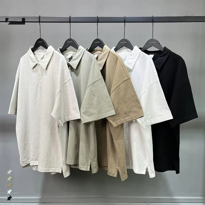 Short Sleeve 100 Cotton Polo T Shirt High Quality Oversized Casual Polo T Shirt Custom Design Men's Polo Shirts