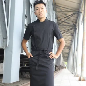 Short Sleeve Chef Uniform Jacket and Coat for Hotel and Restaurant