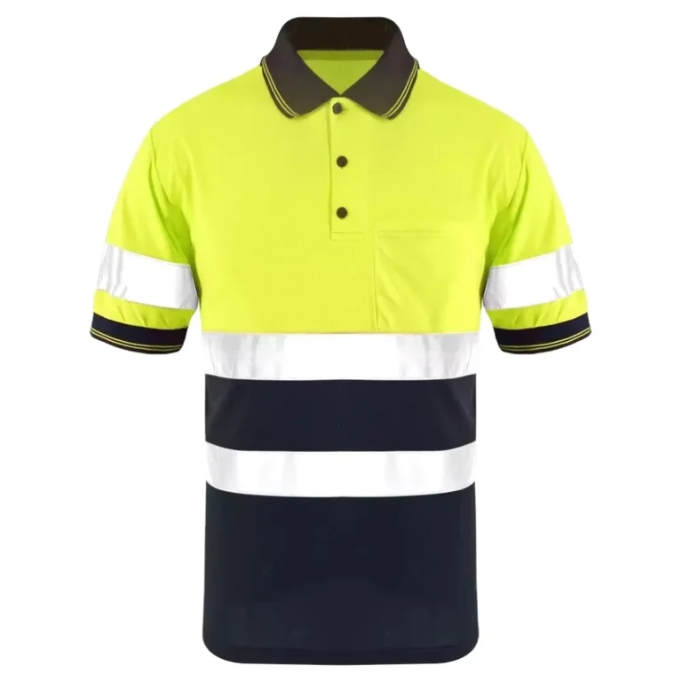 Short-Sleeve-Custom-High-Vis-Reflective-Safe-Construction-Reflective-Shirt-Breathable-Hi-Vis-Safety-Polo-Reflective-Shirts