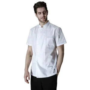 Short Sleeve Formal Indian Restaurant Kitchen Cooking Chef Uniform Women and Men