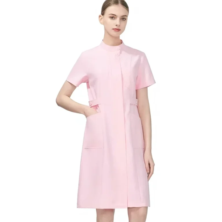 Short-Sleeve-Nurse-Uniforms-in-Pink-and-Blue