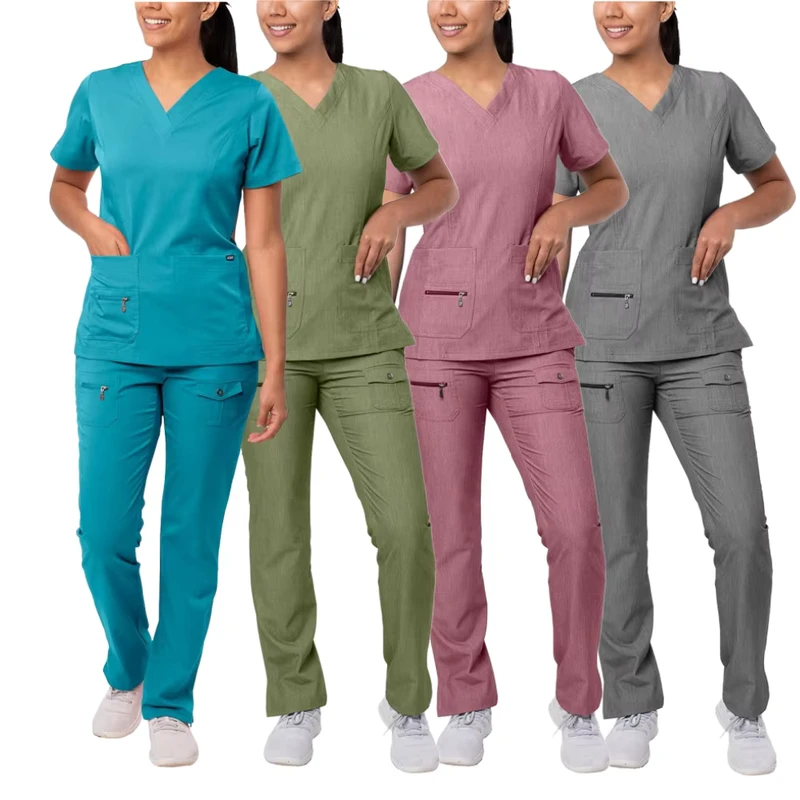 Short-Sleeve Pharmacy Hospital Nursing Uniform