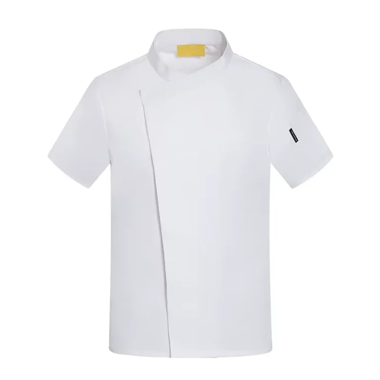 Short-Sleeve-Restaurant-Bar-Kitchen-Chef-Jacket-for-Women-and-Men