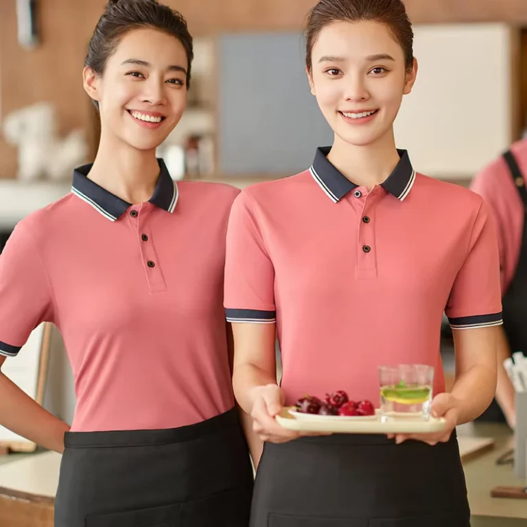 Short-Sleeve-Uniform-Polo-T-Shirt-for-Pizza-Restaurant-Waiters