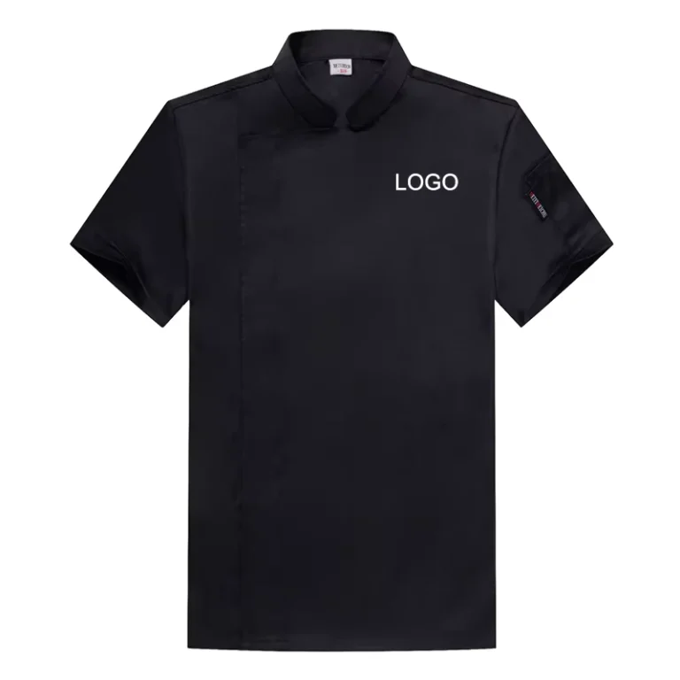 Short-Sleeve-Waiter-Jacket-Cook-Shirt-for-Barbecue-Bakery-Restaurant-Bar-Kitchen-Chef-Uniform