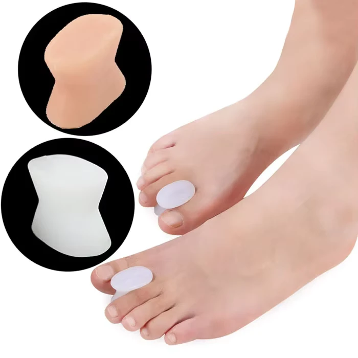 Silicone Toe Separators Soft Gel Big Toe Bunion Corrector Hallux Valgus Foot Care Protectors