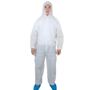 Single-use Nonwoven Hazmat Suit Nonwoven Microporous Disposable Coveralls Chemical Protection