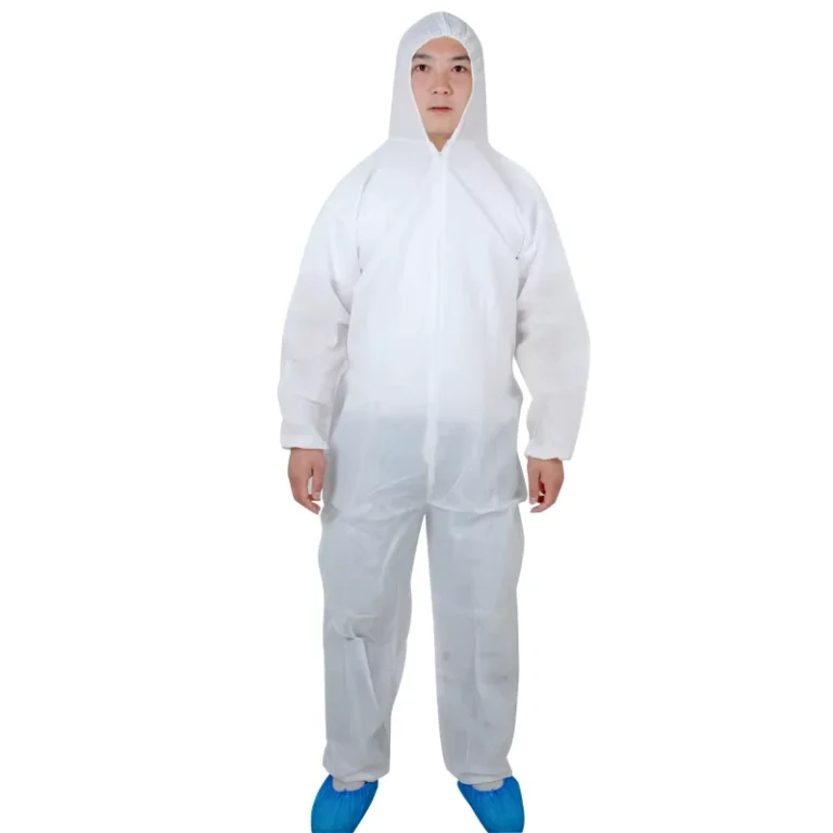 Single-use-Nonwoven-Hazmat-Suit-Nonwoven-Microporous-Disposable-Coveralls-Chemical-Protection