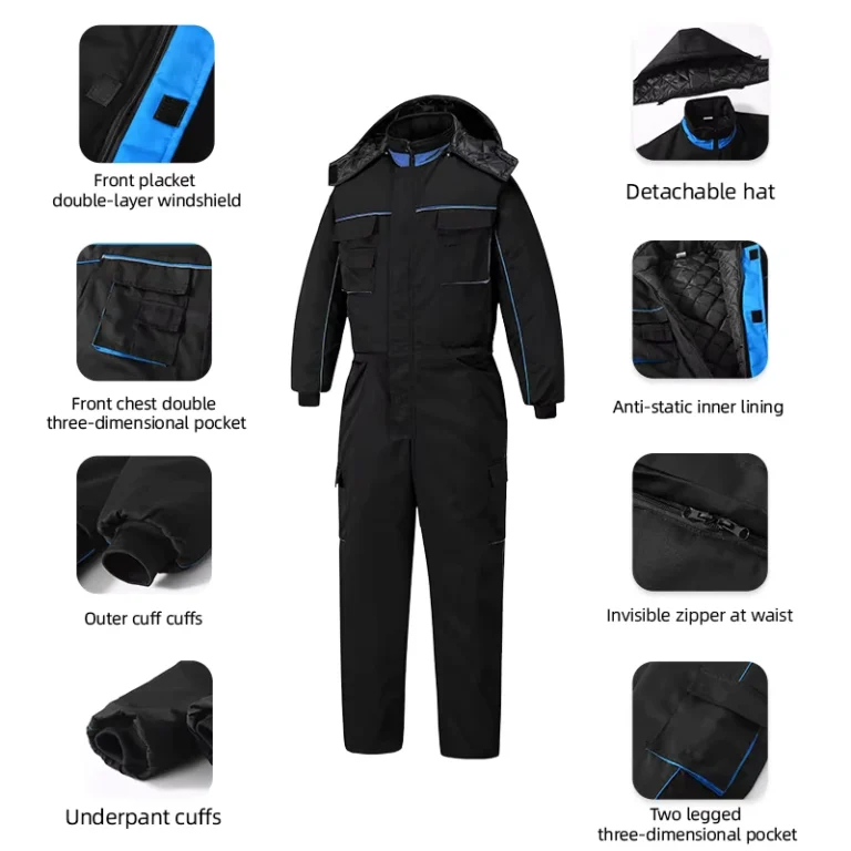 Sky-blue-Trim-Coverall-Outdoor-Warm-Clothing-Cold-Storage-Cold-Resistant-Clothing-Cold-Chain-Workwear-Marine-Workwear
