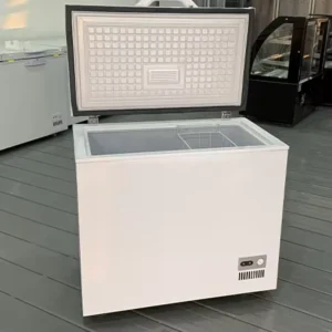 Small Capacity Single Temperature Horizontal Direct Cooling Chest Freezer for Supermarkets Households