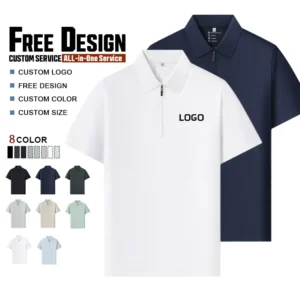 Smart Casual Polo Collar Tee T shirt Nylon Spandex Golf Buttons Outdoor Sport Casual Business Work Polo Shirt