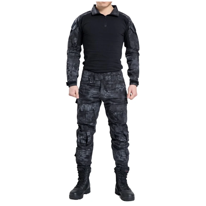 Soft Breathable Camouflage Tactical Jacket and Pants Uniform