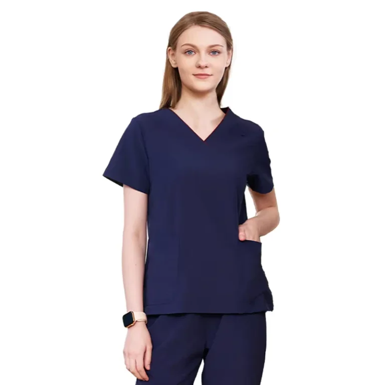 Soft-Breathable-Lightweight-4-Way-Stretch-Medical-Wash-Suit-Uniform-for-Doctors-Nurses-Lab-Workers-in-Polyester-Spandex-Blend