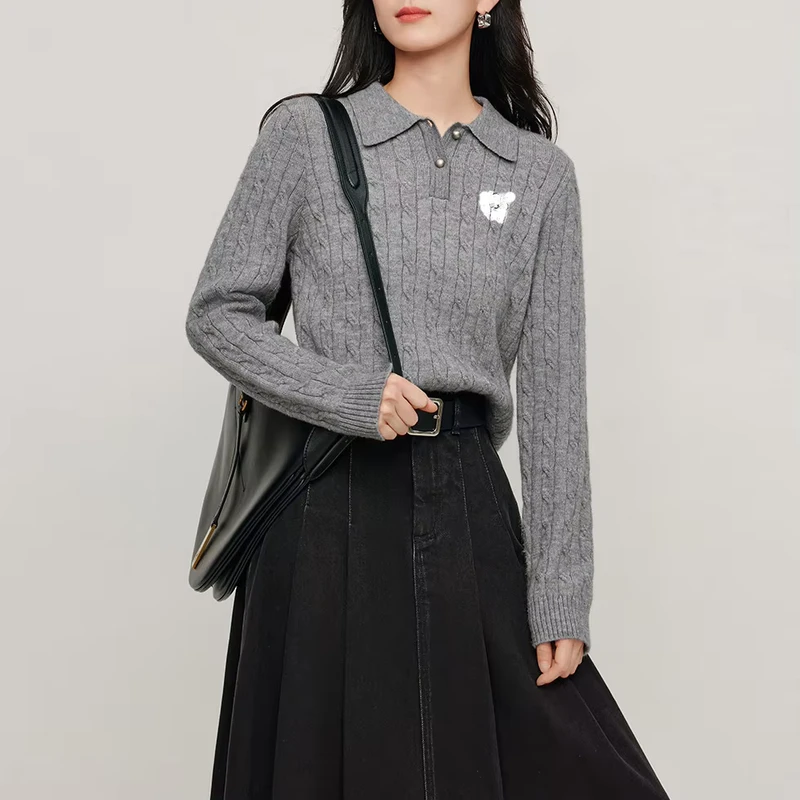 Soft Breathable Skin Friendly Premium Knit Fashionable Slim Fit Sweater