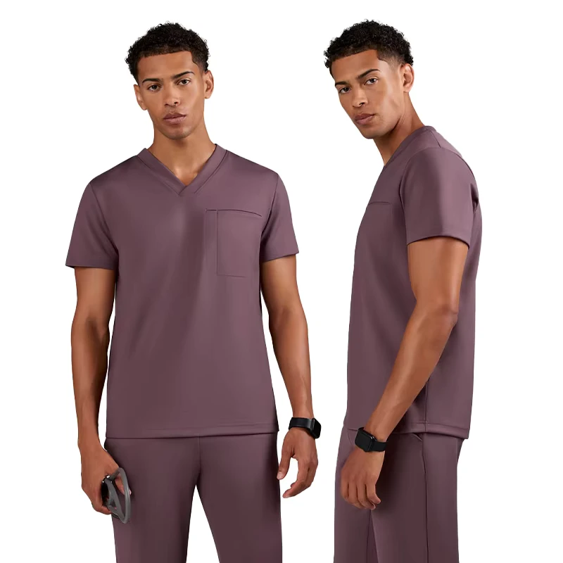 Soft Stretch NS Woven Medical Doctor Workwear Scrub Set for Hospitals